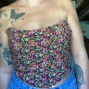 Zara Floral Corset Top